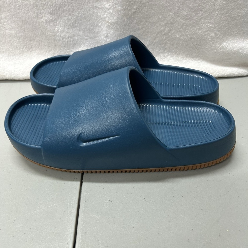 Nike Mens Size 9 W's 10 Blue Force Calm Slide Sandals